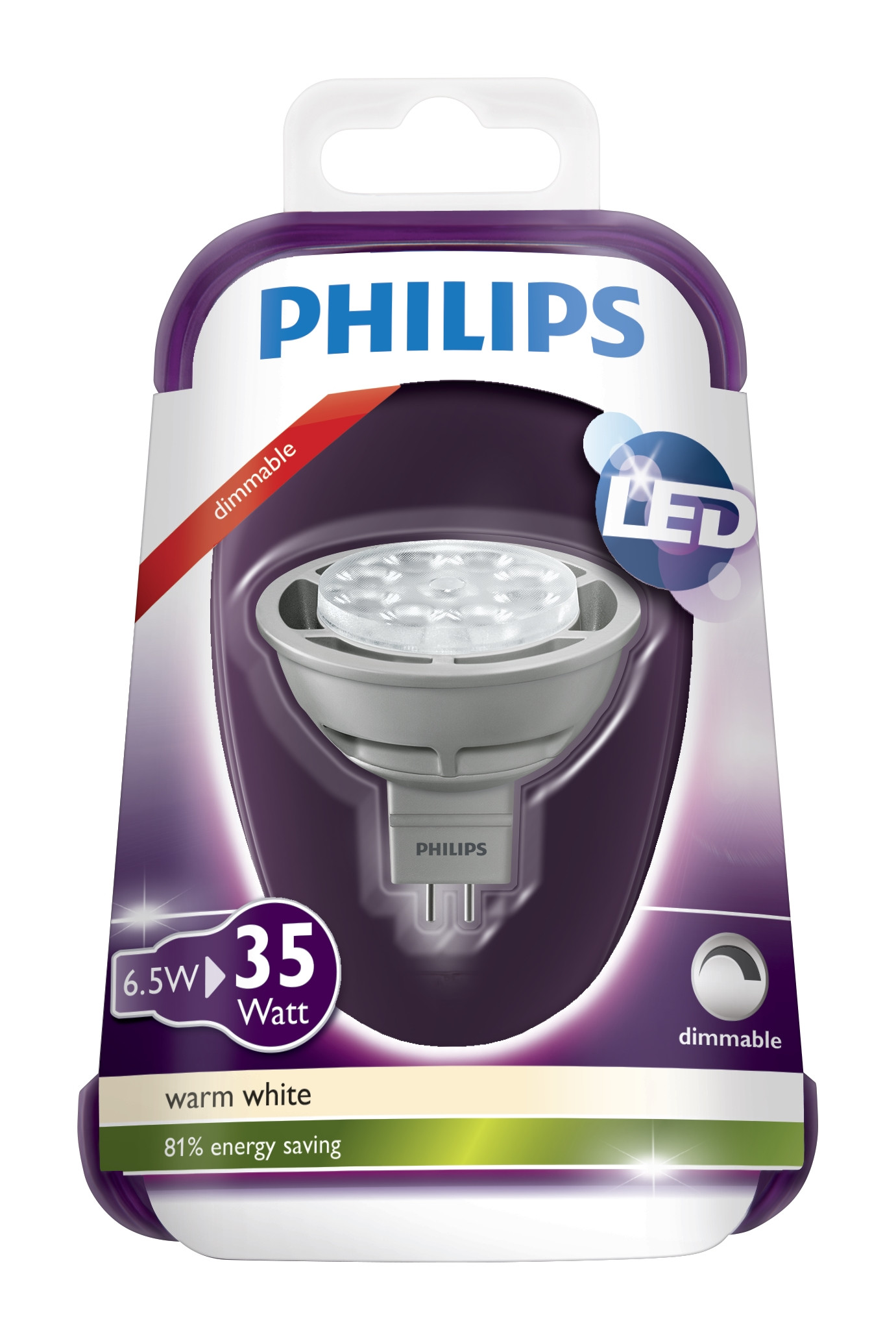 Philips LEDbulb D 6,5-35W GU5.3 827 36D